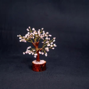 NATURAL ROSE QUARTZ CRYSTAL TREE